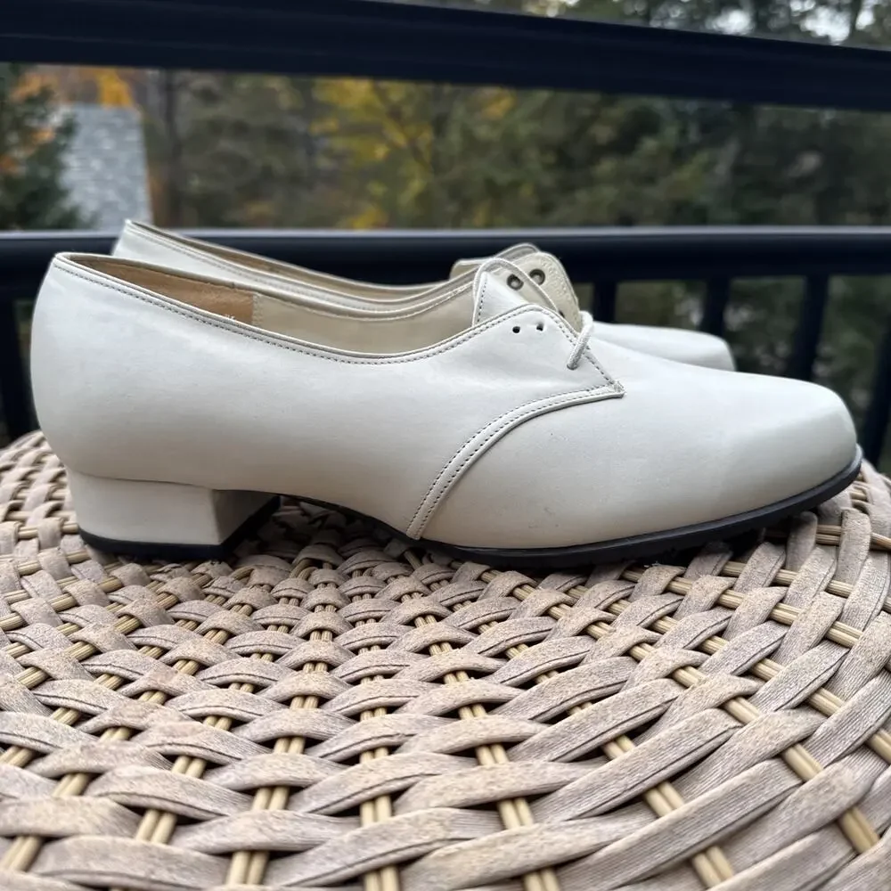 Drew White Leather Orthotic Comfort Walking Shoes Women 10 WW Extra Wide Nurse
